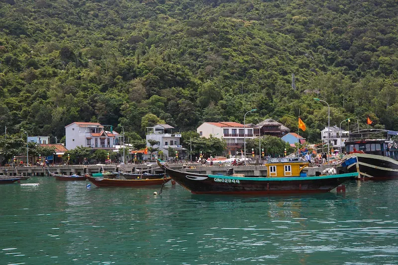 Wooden Ferry Boat at Cham Island