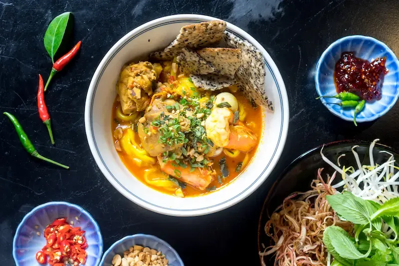 5. a Turmeric Infused Super Healthy Soup From Quang Nam Provice in Vientma   Mi Quang