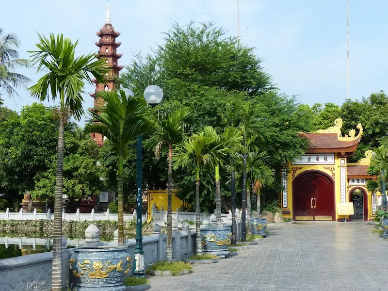 3. There Is a Nice Walk Way to Reach the Entrance of Tran Quock Pagoda