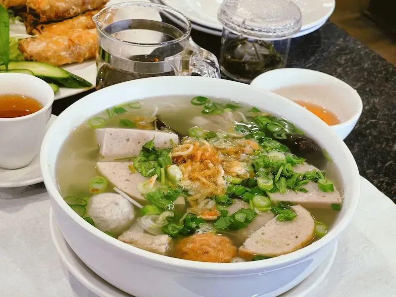 Kim Son Noodle Soup in a Ninh Binh Local Restaurant