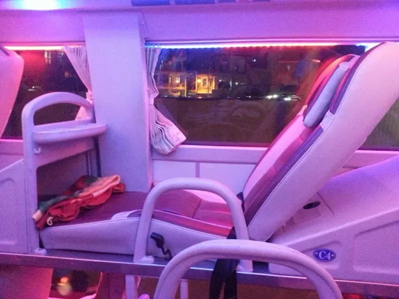 Sleeper Bus Travelling From Phong Nha to Ninh Binh, Vietnam