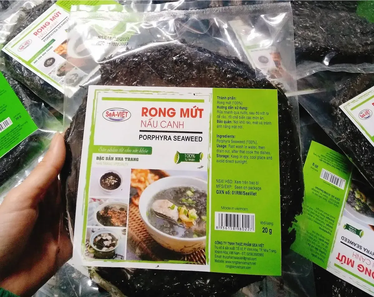 Rong biển sấy khô Nha Trang