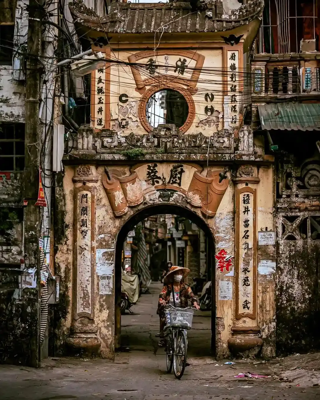the Historic Gate of the Old Quarter Looks Rustic Yet Beautiful