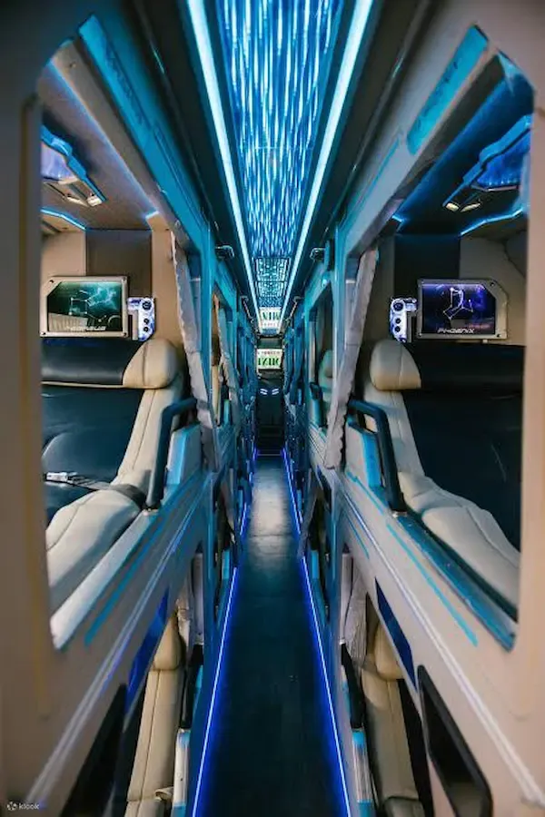 a VIP Sleeper Bus in Vietnam