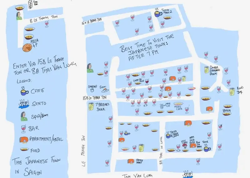 Saigon Japan Town Mini Map