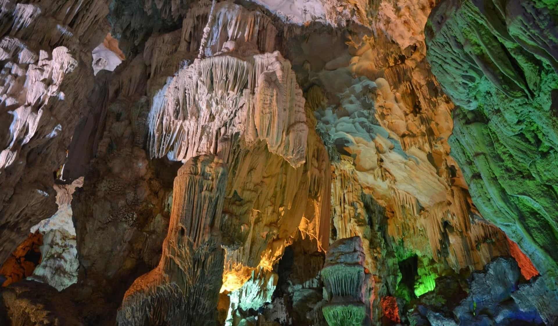 Thạch Nhũ Đa Dạng Hình Thù Trong Hang Đầu Gỗ