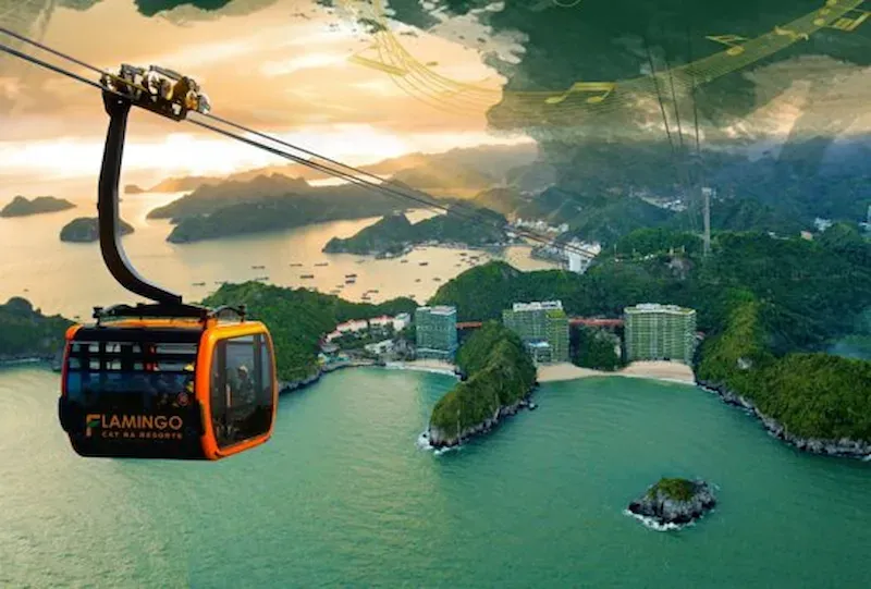 Cable Car to Cat Ba Island in Vietnam