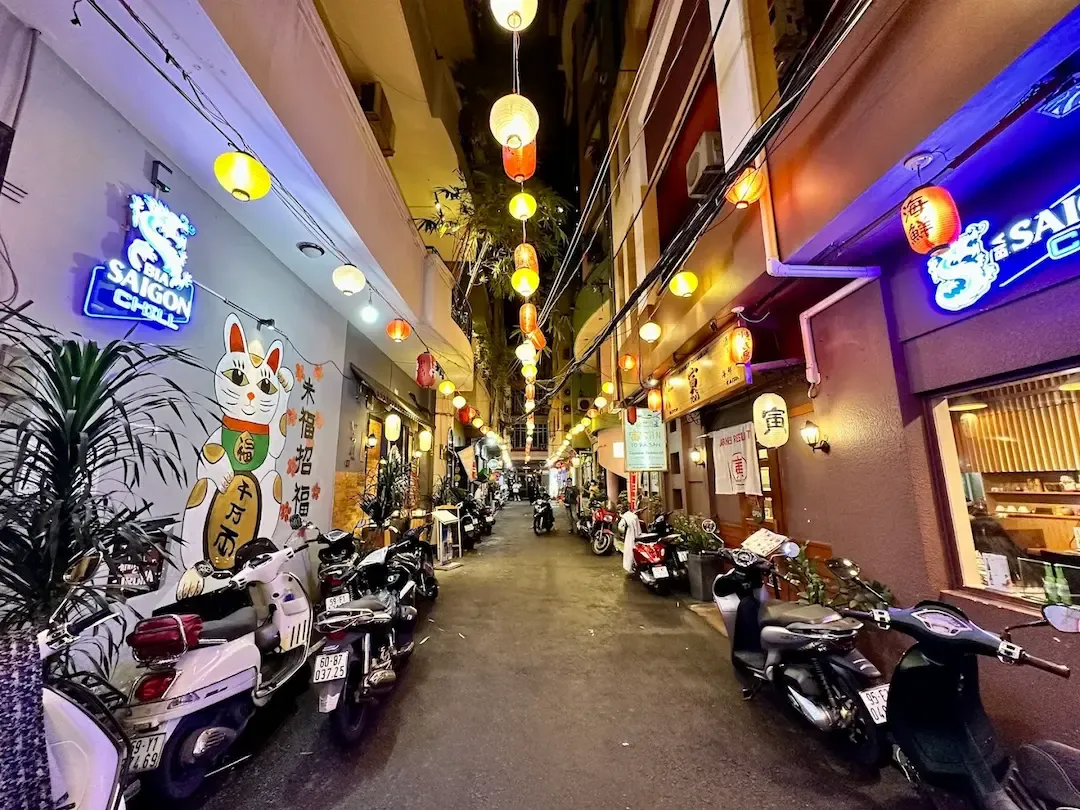 the Walls of the Buildings Have Pretty Nice Street Art Filled With Japanese Characters