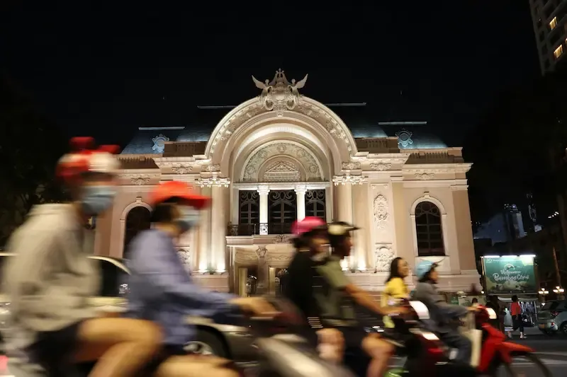 8.saigon Opera House Is a Sight to Behold at Night