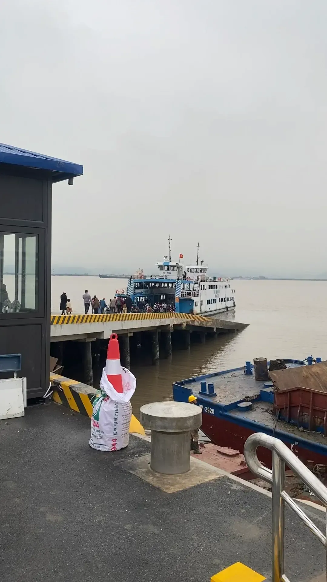 a Ferry Going to Cat Ba Island