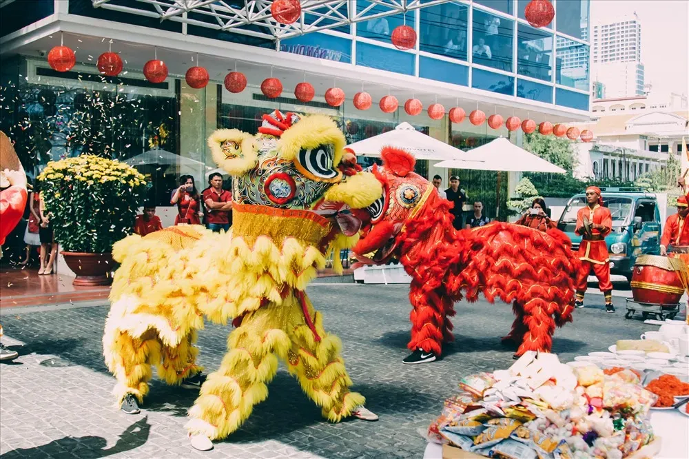 The lion dance
