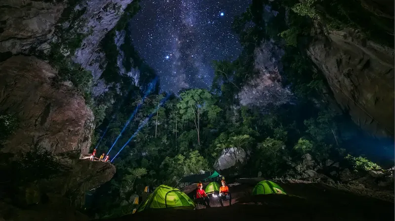 a Cave Camping Tour Organised by Jungle Boss in Phong Nha National Park