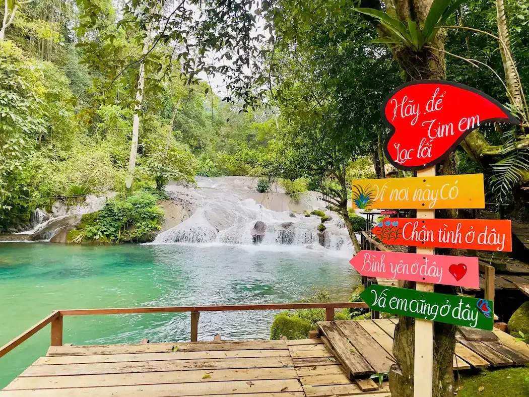 Góc check-in tại Chà Cùng Eco Zone