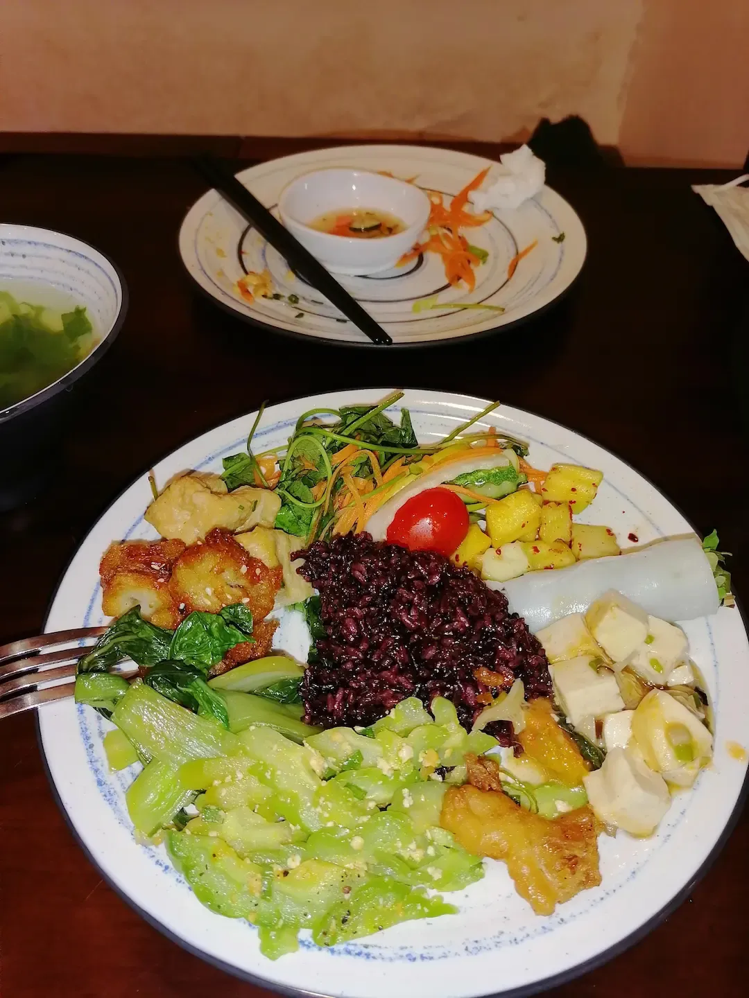 Vegetarian Buffet in a Vietnamese Restaurant in Saigon