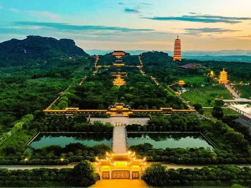 Bai Dinh Pagoda Bird Eye View, Ninh Binh, Vietnam
