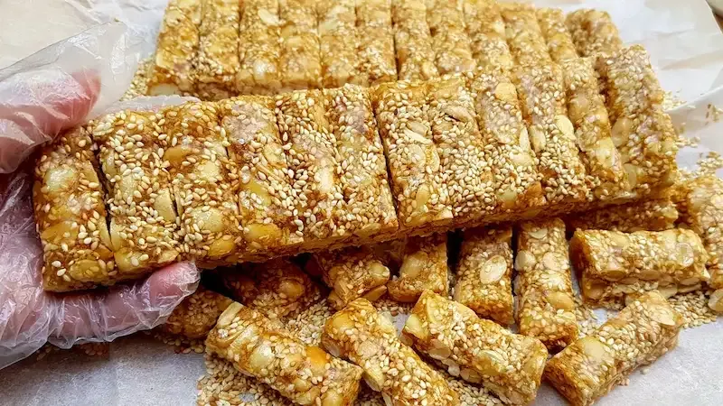 Keo Lac Is a Type of Peanut Sweet Dish Which Can Be Found in South Asian Countries Like India and Nepal