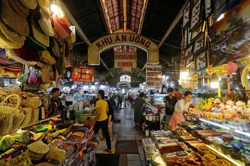 the Famous Ben Thanh Market in Ho Chi Minh City, Vietnam