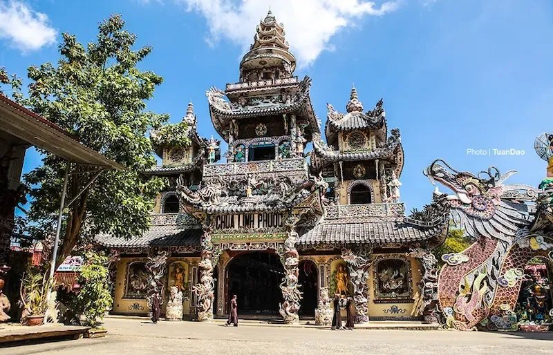 Linh Phuoc Pagoda in Da Lat, Vietnam