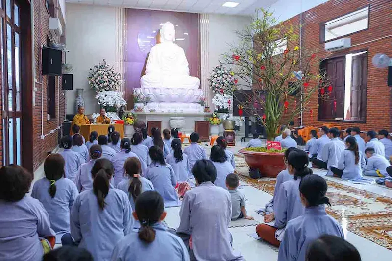 Meditation at Buu Long Pagoda