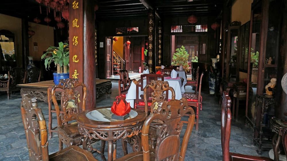 Traditional Dining Area at Vinh Hung Restaurant in Hoi An