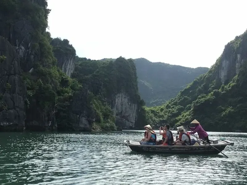 Epic View of Ninh Binh Mountains During Trang an Boat Tour