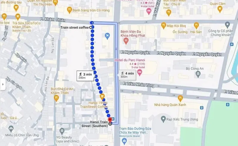 Hanoi Train Street Lê Duẩn Section Is Less Crowded