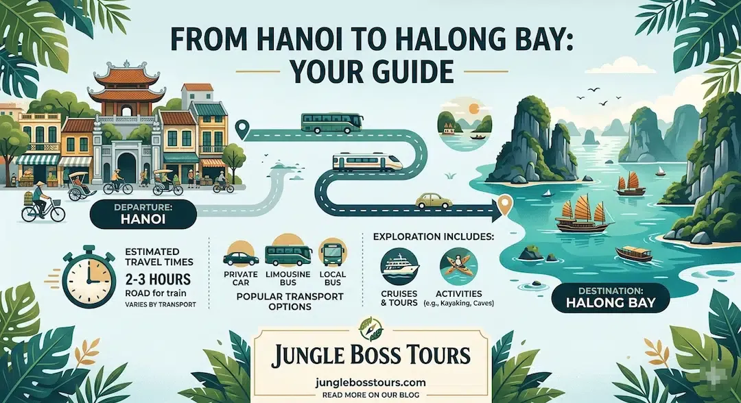 Hanoi to Halong Bay Travel Guide Infographic for trip planning in 2027