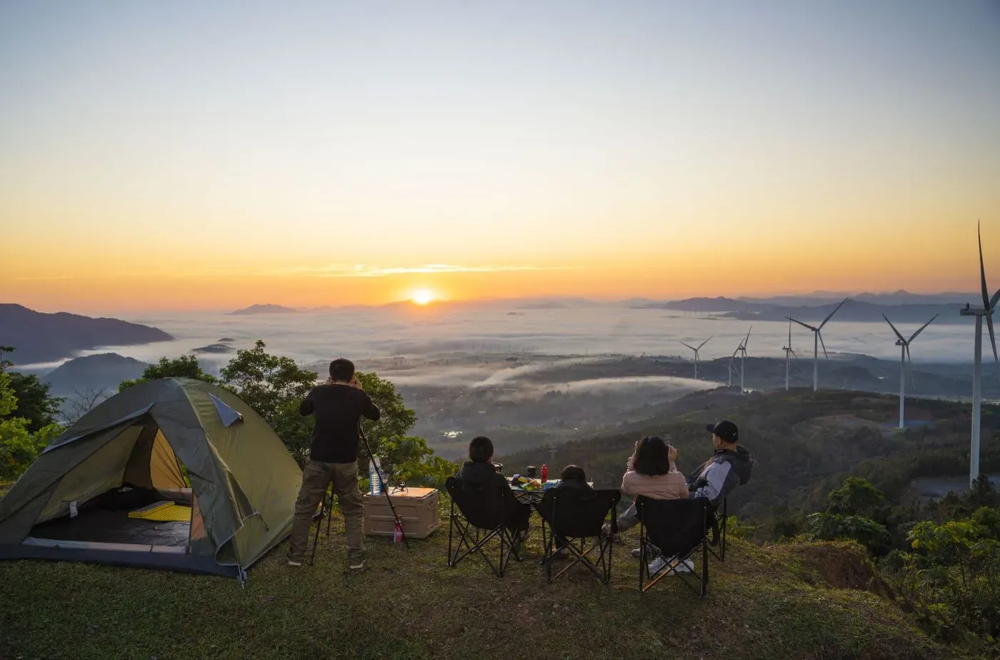 Săn mây ở điện gió Amacao