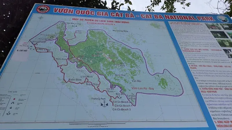 Cat Ba National Park Map