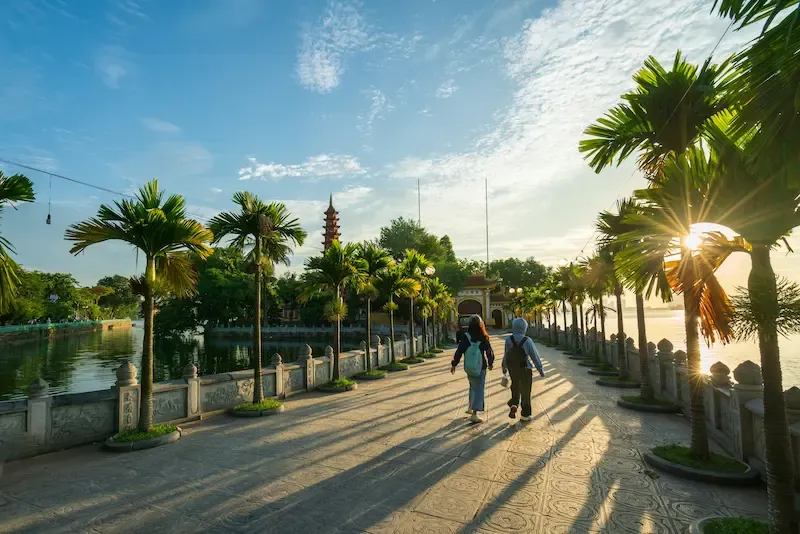 4. West Lake Area Near Tran Quoc Pagoda Is the Perfect Spot to Enjoy a Hot Cup of Vietnamese Coffee!