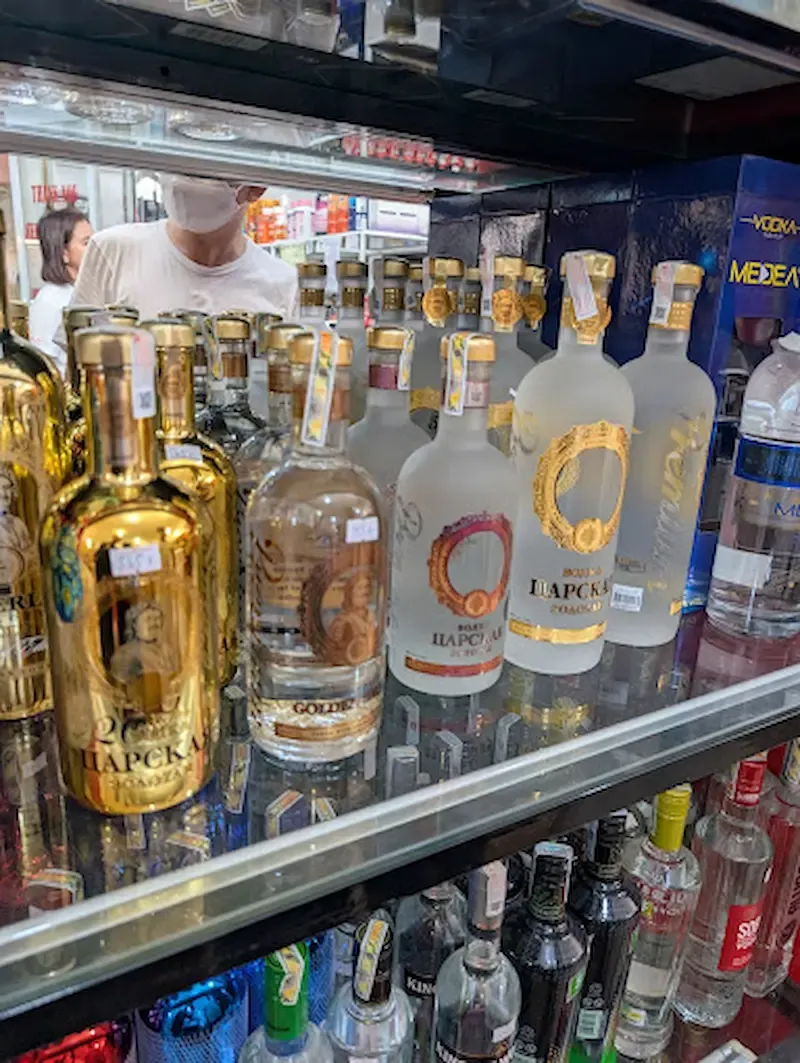 Russian Vodka Showcase in Ho Chi Minh City Market