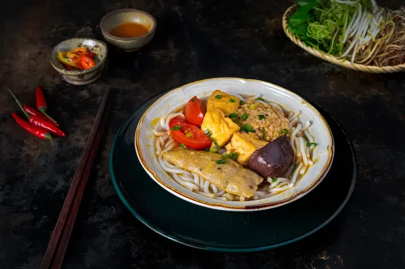 3. Bun Rieu Is Basically a Broth of Crab Paste and Tomato Noodles