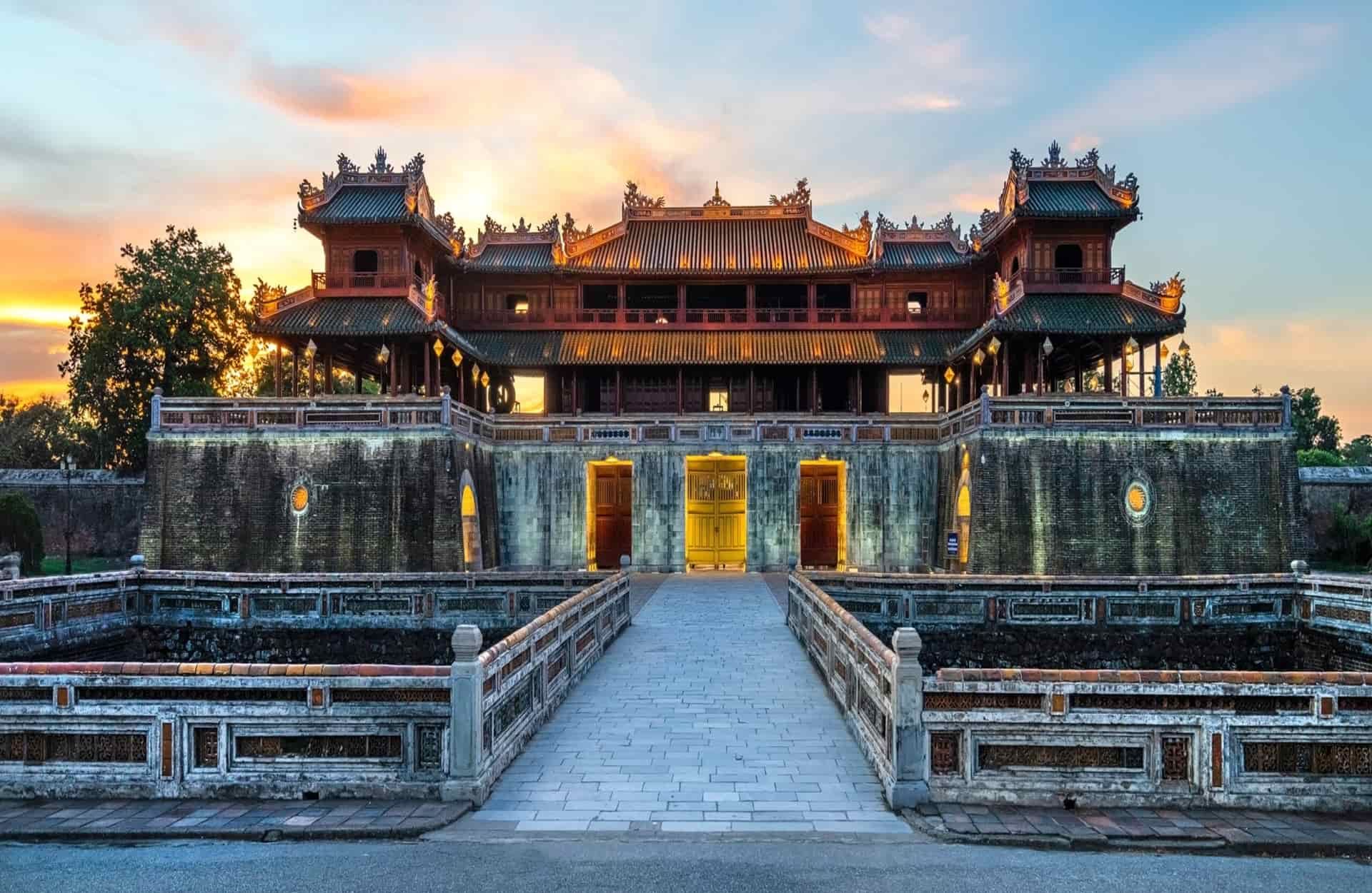 The majestic ancient capital of Hue between heaven and earth