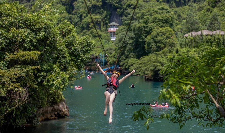dark cave phong nha zipline 400 meters chay river vietnam longest