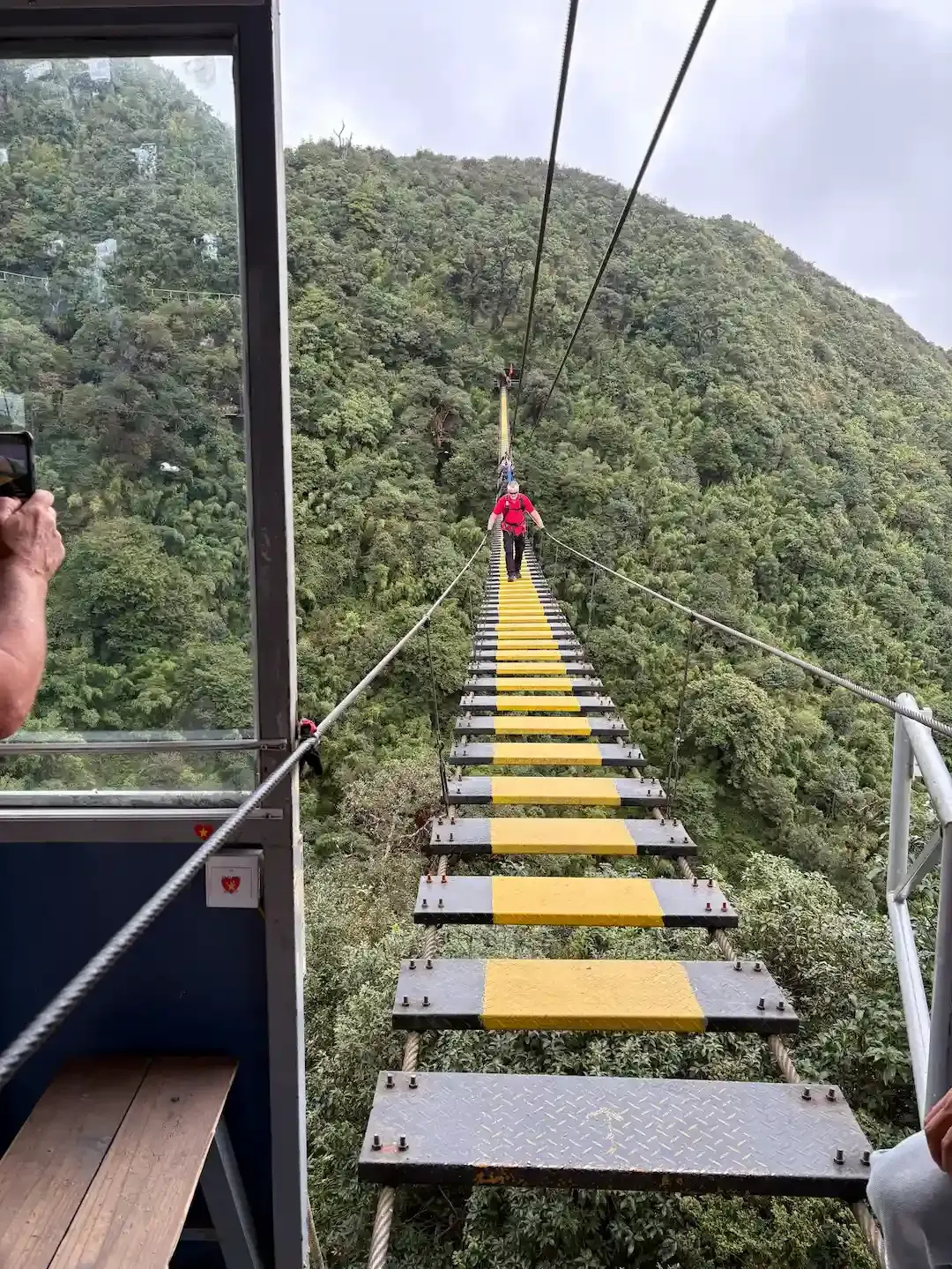 Suspension Bridge Activity Is an Added Thrilling Part of Sapa Glass Bridge Tour