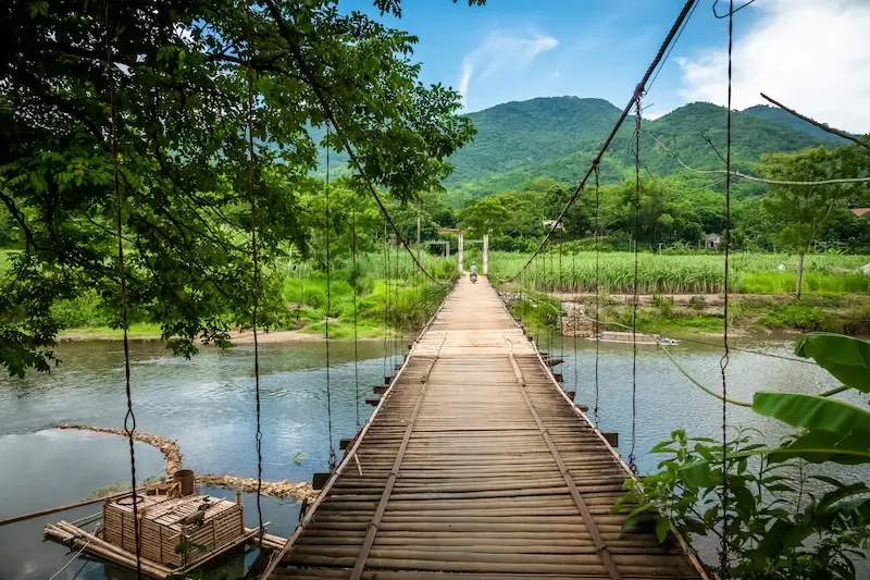 7. Trekking in Pu Luong Nature Reserve Including Crossing Wooden Bridges