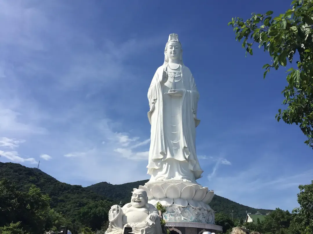 Giant Lady Buddha Statue on Danang Coast
