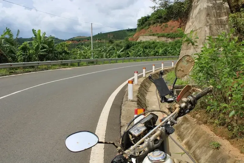 Road Going to Phong Nha From Dalat   Motorbike