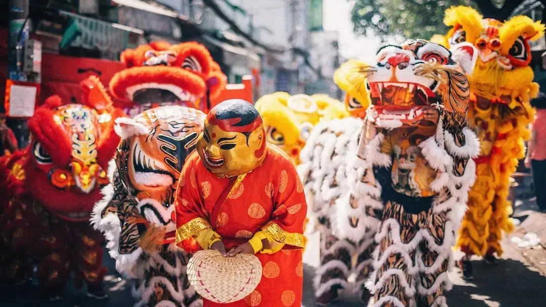Tet festival in Ho chi minh city of Vietnam