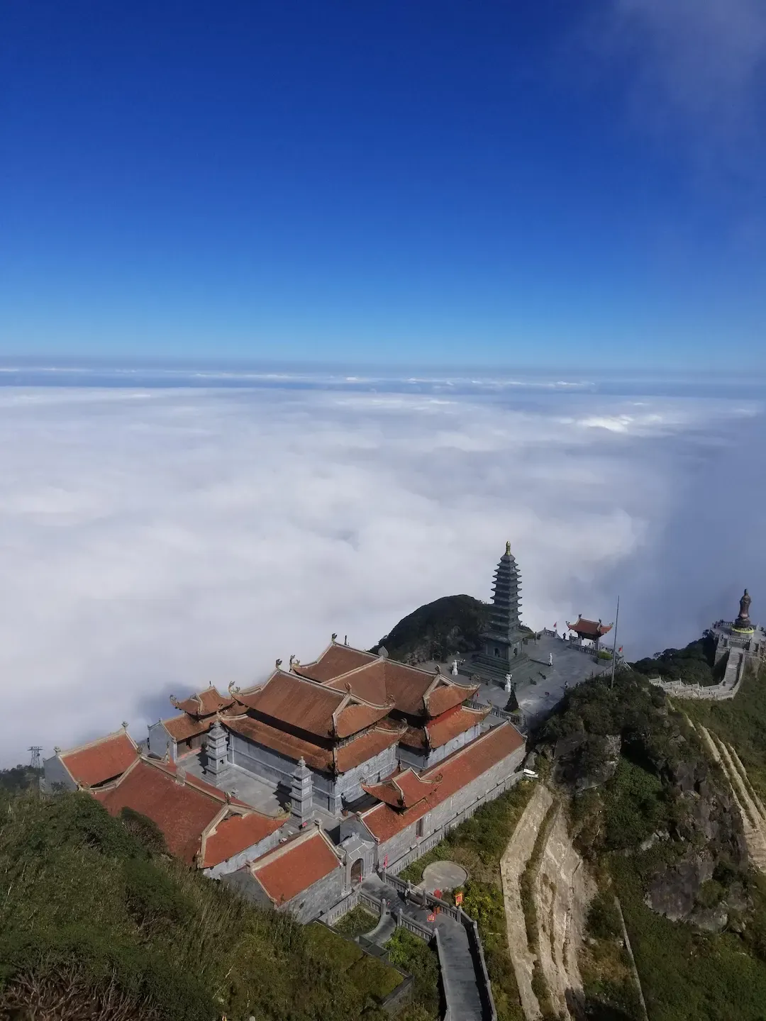 Fansipan Moutain Peak in Sapa