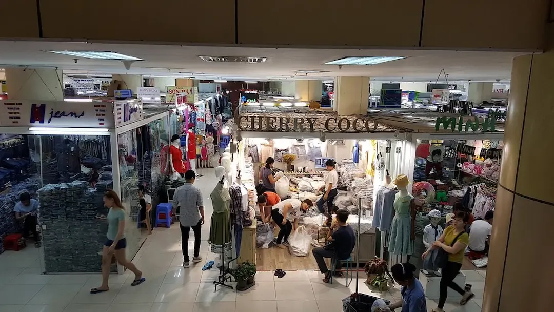 Clothing Stores Section of the Market