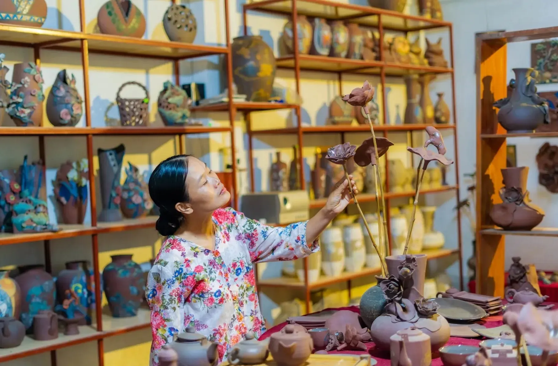 Sản phẩm gốm tại làng gốm Phước Tích
