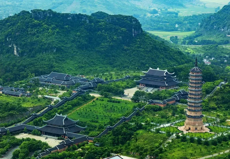 Bai Dinh Pagoda Bird Eye View