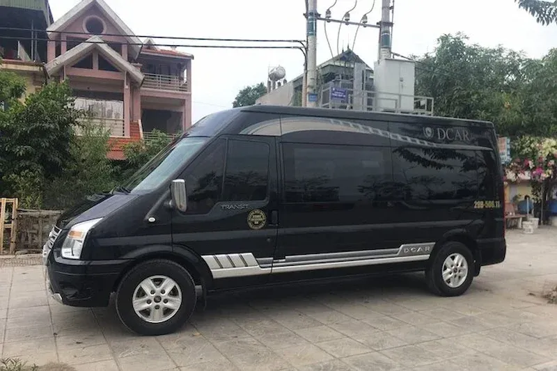Limousine Van Which Is Used by Tour Companies From Hanoi to Ninh Binh Travel