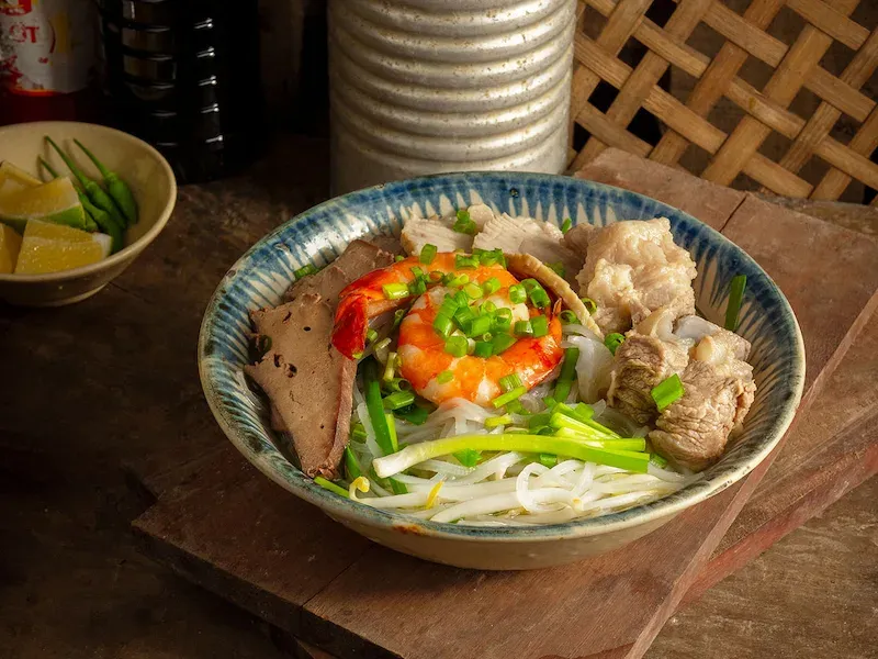 Hu Tieu, Noodle Soup Served in Mekong Delta Boat