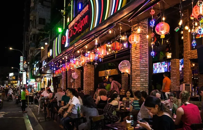 Bui Vien Walking Street Can Remind Some People of Walking Streets of Pattaya in Thailand