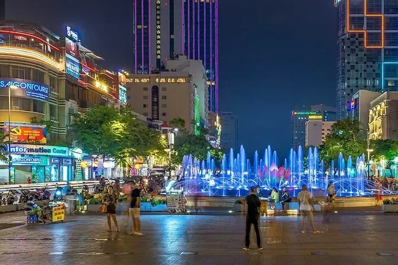 Nguyen Hue Walking Street of Saigon Is Close to Cafe Apartment