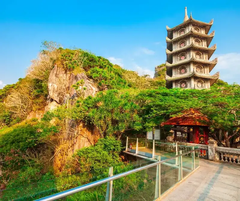 Xa Loi Tower Stands at 28m Tall, Danang, Vietnam
