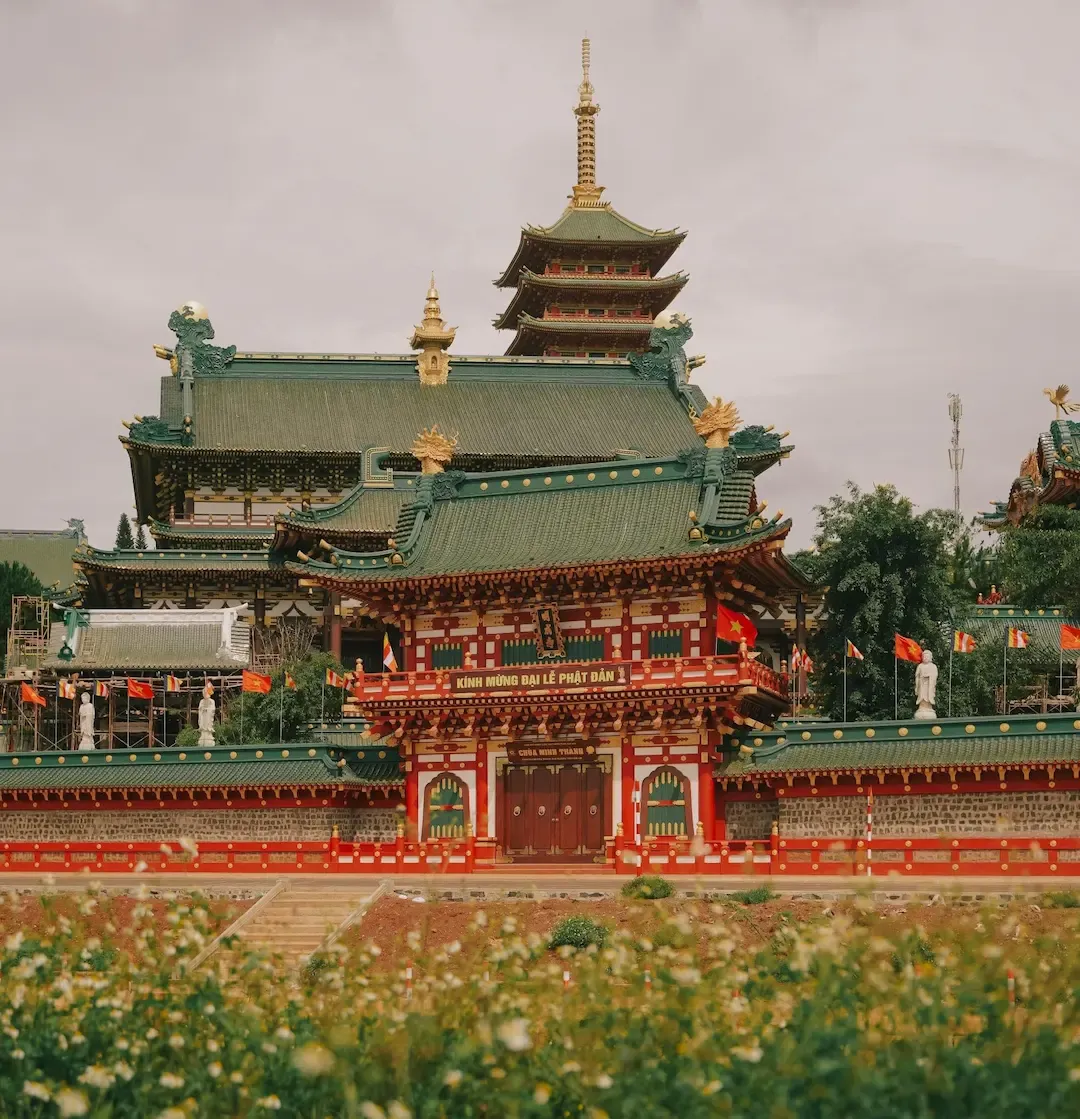 Minh Thanh Pagoda of Pleiku in Vietnam