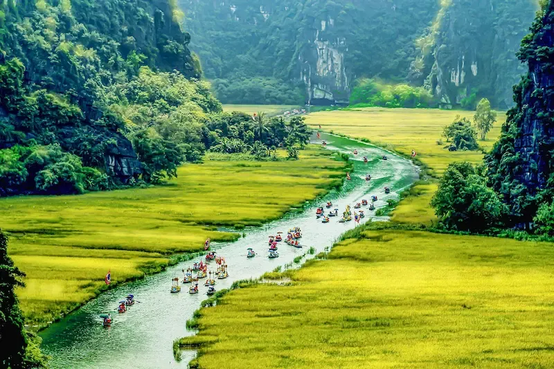 9. Ninh Binh Halong Bay Look Alike Mountains